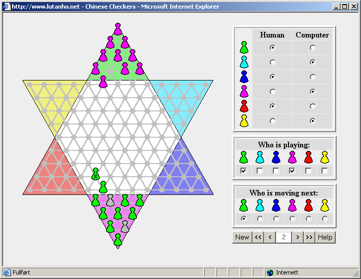 play chinese checkers online against computer